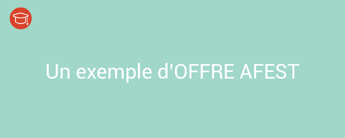 Un exemple d’offre AFEST