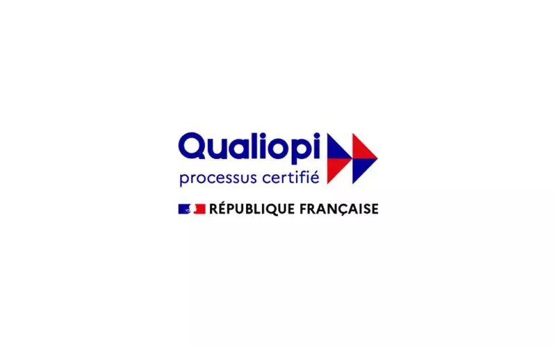Logo Qualiopi, marque de certification qualité des prestataires de formation en France